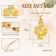 thumbnail image 2 of Birthstone Heart Tree of Life Urn Necklace for Ashes Dainty Forever Love Heart Pendant Cremation Jewelry with Crystal w/Funnel Filler Memorial Jewelry, 2 of 7