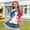 A Multicolor, variant on ITSAME Girls American Flag Graphic Tee One Shoulder Tops 4th of July Independence Day Patriotic T-Shirts Multicolor Size 5