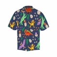 thumbnail image 4 of Camisas para niños con dinosaurios kawaii para hombres, ropa con estampado 3D, camisa hawaiana de vacaciones, camisetas de manga corta Y2k, ropa vintage, blusa con solapa, 4 of 5
