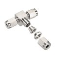 thumbnail image 5 of Uxcell 4mm OD Tube 3 Way Tee Union Stainless Steel Quick Connect Compression Fittings, 5 of 5