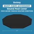 thumbnail image 4 of Bestway Pool Cover for 10' Round Above-Ground Swimming Pools – Protection from Debris, 4 of 12
