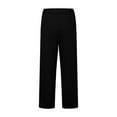 thumbnail image 3 of tarylea Sweatpants for Women Drawstring Elastic Waist Trousers Solid Color Straight Leg Pants with Pockets Casual Loose Comfy Pants, 3 of 4