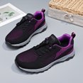 thumbnail image 4 of Zapatos Para Correr Zapatos unisex Cordones elásticos transpirables para deportes al aire libre (41 Black Purple) Likrtyny Para Estrenar, 4 of 6