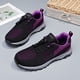 thumbnail image 1 of Tenis Zapatos Cordones Elásticos Transpirables Unisex para Deporte Outdoor (38 ) Negro Morado Likrtyny Tenis De Mujer Tenis De Hombre, 1 of 5