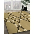 thumbnail image 2 of Ahgly Company Indoor Square Patterned Metallic Gold Area Rugs, 7' Square, 2 of 6