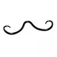 thumbnail image 1 of Anillos para la nariz Strade Fareast Limited Estilo informal bigote Color negro paquete de 4, 1 of 8
