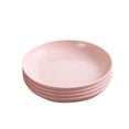 thumbnail image 1 of 4 Pcs Plateaux Ronds en Paille de Blé Assiette de Dîner Résistante pour Maison Restaurant (Rose), 1 of 8