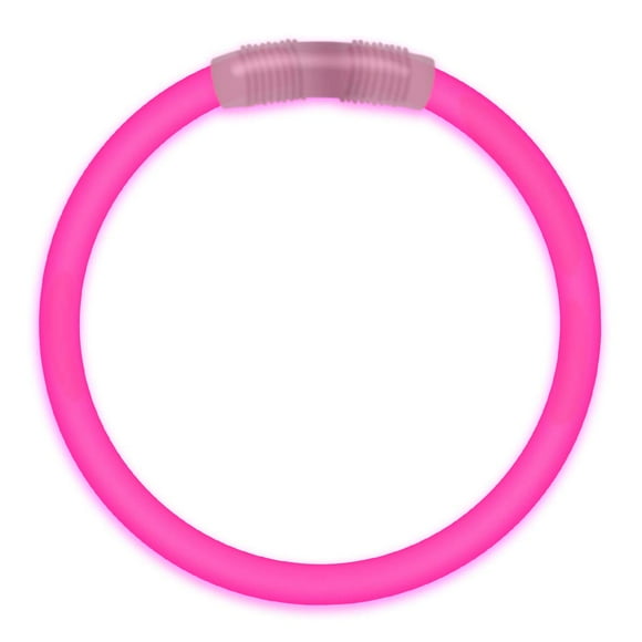 FlashingBlinkyLights Premium Pink Glow Bracelets 8" (Pack of 100)