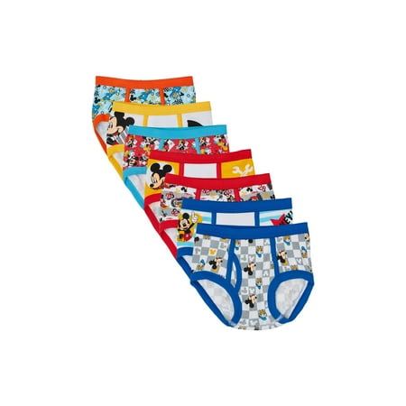 Mickey Mouse Brief Underwear, 7-Pack (Toddler