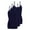 True Navy Blue, variant on Natural Uniform Women's Camisole Cotton Stretch Slim-Fit Cami Soft and Breathable Undershirt with Adjustable Strap Tank Top Multi Pack of 3 (Aqua) X-Small