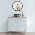 thumbnail image 2 of OVALCREST - London Framed Circle Mirror - Rubbed Black 25 1/8" x 25 1/8", 2 of 7