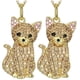 thumbnail image 1 of Joyeria de Cadenas y Dijes de Gatos CatNeck03 2Pzas Golden Cat Oro Metal Cadenas y Dijes., 1 of 2