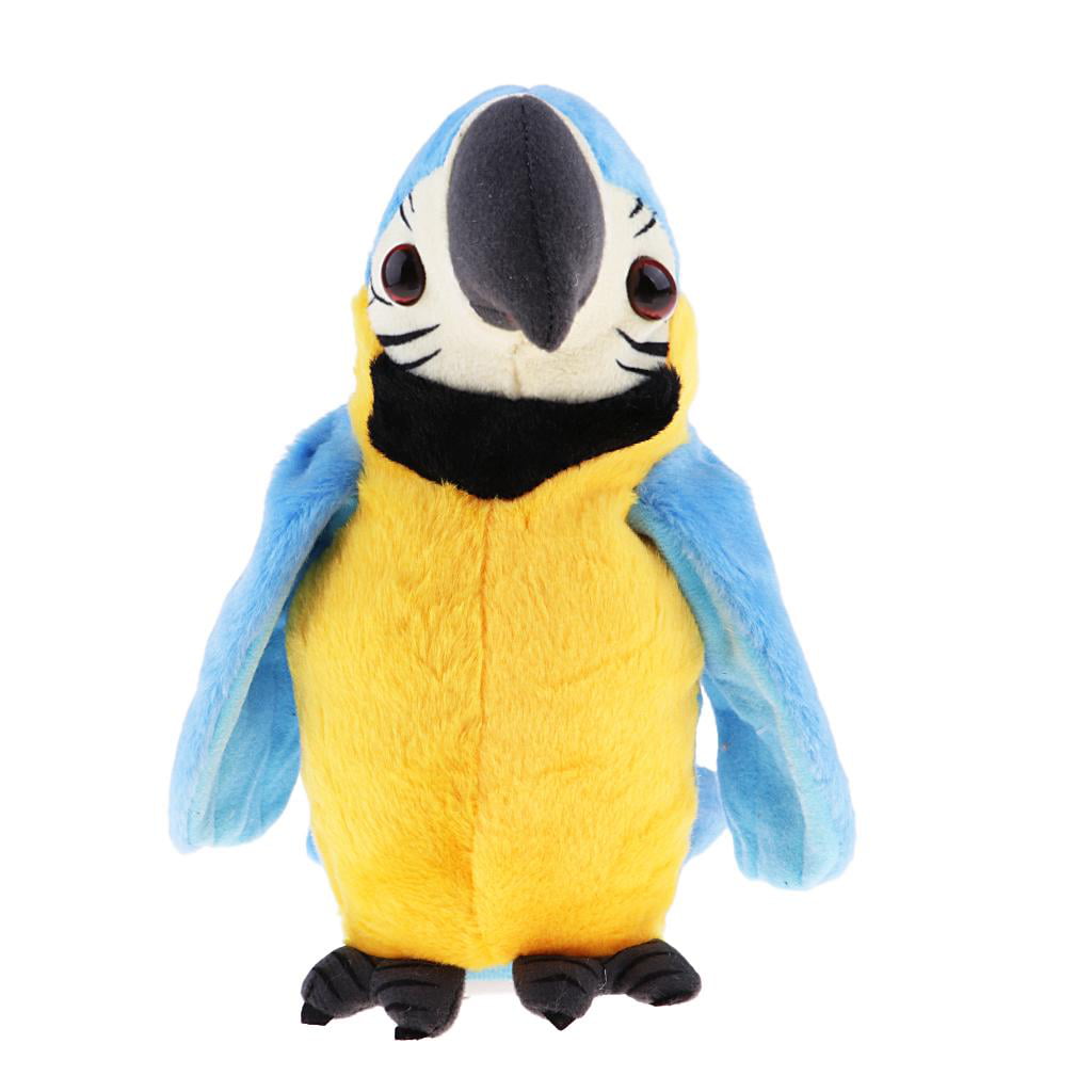 Talking Singing Parrot Plush Toy 22cm Electric Stuffed Toy for 1-3 Ages Baby 