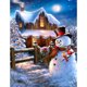 thumbnail image 1 of ZHAOCHENG Kits de pintura de diamante 5D DIY 12*16 pulgadas Navidad taladro completo bordado punto de cruz pintura para decoración del hogar de Navidad (B), 1 of 5