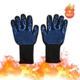 thumbnail image 4 of Guante resistente al calor, 800 ℃ 1482 °F Guantes resistentes al calor Guantes de aislamiento térmico de primera línea, 4 of 9