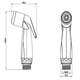 thumbnail image 3 of Rociador de Bidet para Inodoro, Cabezal de Ducha de Mano con Presión de Ajuste, Accesorio de Lavado y Limpieza para Higiene Personal, ABS, Conector de 1/2 para Uso en Baño., 3 of 8