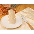 thumbnail image 5 of REGALWOVEN 6 Pack Cocktail Napkins Satin Cloth Napkins for Dinner, Parties, Restaurant Gold 19"x19", 5 of 7