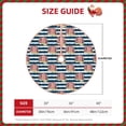 thumbnail image 4 of Balery Popcorn On Blue Lines Printed Christmas Tree Skirt , Merry Christmas Party Christmas Tree Decoration,Adjustable Tree Skirt-30", 4 of 8