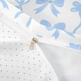 thumbnail image 4 of meiyoeat Blue Lovely Bow Bedding For Girls,Dreamy Princess Bowknot Duvet Cover Full For Kids,Reversible,3-Piece(No Comforter), 4 of 6