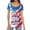 American Flag USA 250th Anniversary, variant on Women's Fun Tops Octopus Printed Summer Short Sleeve Tunics Plus Size Ladies Shirts Blouse Loose Fit Workout T-shirt Flowy Tops for Leggings