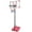 Pink, variant on Portable Basketball Hoop,Outdoor Basketball Hoop Adjustable Height 5.6ft - 7ft,28 Inch Backboard with 2 Wheels for Kids Youth in Backyard Driveway,Blue