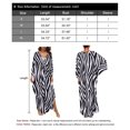 thumbnail image 4 of Alsol Lamesa Women's Summer Swimsuit Cover Ups Zebra Stripes Beach Dresses Bikini Bathing Suit Cover Up Plus Size Kimono Kaftan Dress, 4 of 7