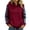 Wine, variant on Qiggri Women's Oversized Embroidered Hoodies 2026 Sweatshirts Long Sleeve Pullover with Kangaroo Pocket Stripe Side Patchwork Tops Casual Fall Winter Outfits L
