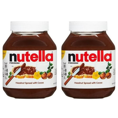(2 Pack) Nutella Hazelnut Spread, 13 oz (Best Bread For Nutella)