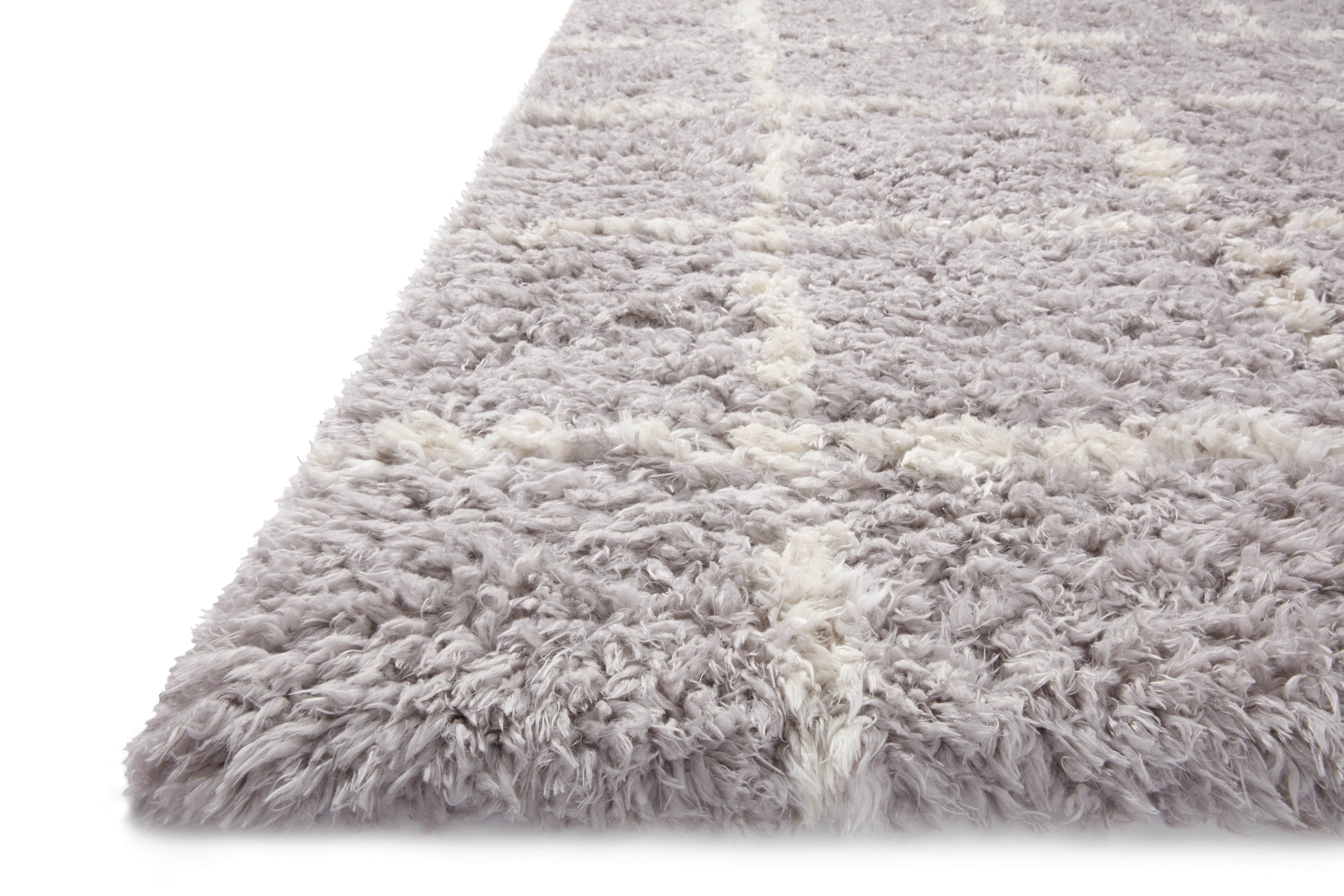 Angela Rose x Loloi Amira Silver / Ivory 6'-7" x 9'-6" Area Rug