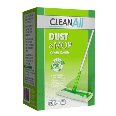 Dry Disposable Cloths - Clean All Dust And Mop Dry Cloth Refill Disposable Unscented 24 Count