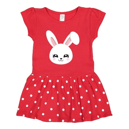 

Inktastic Cute Bunny White Bunny Little Bunny Rabbit Gift Toddler Girl Dress
