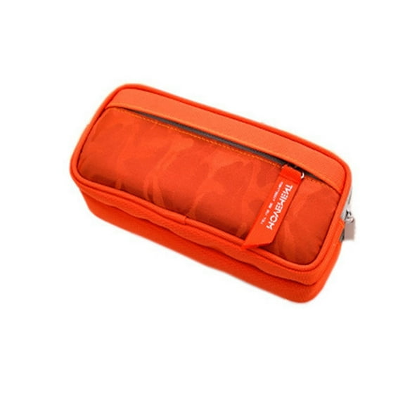 PiGOGI College Freshman Essentials Korean Style Double-Layer Pencil Case for Middle S-chool Large Capacity Stationery Box S-chool Supplies Organizer