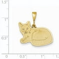 thumbnail image 2 of Beautiful 14k Russian Blue Cat Pendant, 2 of 2