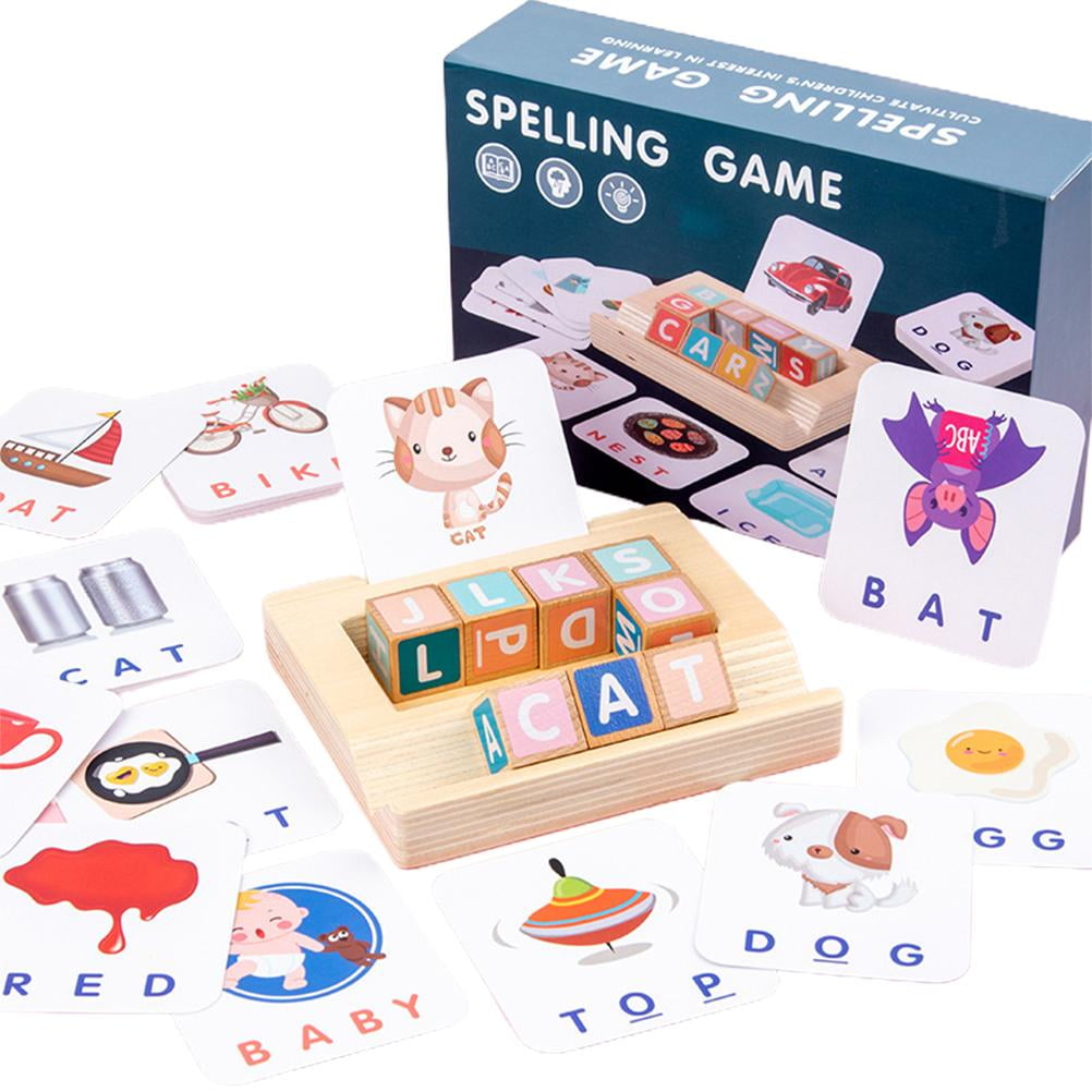1Set early children educational toy fun learning english spell the word game LD 