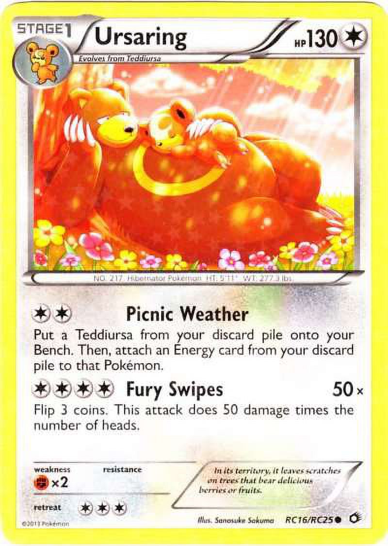 Pokemon Legendary Treasures Radiant Collection Common Ursaring RC16