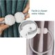 thumbnail image 5 of Paquete de 6 alzapaños magnéticos TUNC para cortinas gris Sencillez, 5 of 5