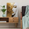 thumbnail image 5 of Gold Leaf Woman Face Canvas Art Print，Suitable for Living Room，Bedroom，Bathroom，Office，Hotel Decoration, 5 of 8
