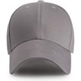thumbnail image 1 of ORUYROP Men Women Plain Cotton Structured Baseball Cap Adjustable Strapback 6 Panel Hat, 1 of 2