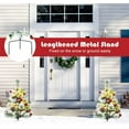 thumbnail image 5 of 25in Artificial Christmas Trees Set of 2 Pre-Lit Mini Christmas Trees with 30 LED Lights, Bright Ball, Pine, Berries for Indoor Outdoor Decor, 5 of 5