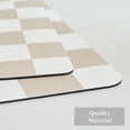 thumbnail image 6 of Xwlshop Checkered Dish Drying Mat,24" x 16" Absorbent Kitchen & Coffee Bar Mat, Beige, 6 of 7