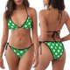 thumbnail image 3 of Disketp Green And White Polka Dot para Bañador de Dos Piezas para Mujer, Bikini Sexy Halter String, Conjunto de Bikini en Triángulo, 3 of 6