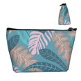 thumbnail image 4 of ZNDUO Travel Makeup Bag for Women Green Plant Leaf Texture Toiletry Bag, Multifunctional Storage Bag Cosmetic Bag Make Up Organizer, 4 of 7