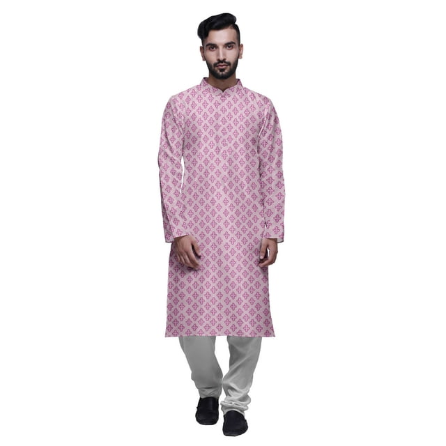 Atasi Designer Kurta Pajama For Men Printed Straight Kurta Set Summer Clothing