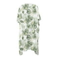 thumbnail image 5 of DISNIMO Monstera Plumeria Print Womens Casual Swimsuit Coverups Palm Tree Printed Casual Loose Kimono Cover Up Cardigans Long Summer Beach Bikini Coverup, 5 of 6