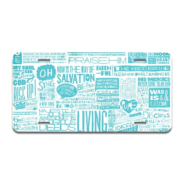 Faith Aluminum License Plate License Plate 12" X 6"