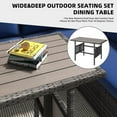 thumbnail image 4 of AECOJOY 7 Piece Patio Conversation Set, Outdoor Sectional Sofa Rattan Wicker Dining Furniture in Dark Blue, 4 of 7