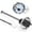 Silver, variant on 52mm Stainless Steel Fuel Level Gauge: 200mm Sensor - Water Level Gauge Meter 0-190ohm - Backlit Display - Ideal for Car, Truck, Marine, Boat - 12V Compatibility