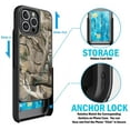 thumbnail image 4 of Cover with Clip for iPhone 15 Pro Max, Nakedcellphone Tough Hybrid Phone Cover [with Kickstand] and Belt Hip Holster [Secure Anchors], 4 of 10