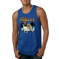 thumbnail image 2 of Wild Bobby, Cute Pug Life Living, Animal Lover, Men Graphic Tank Top, Royal, X-Large, 2 of 4
