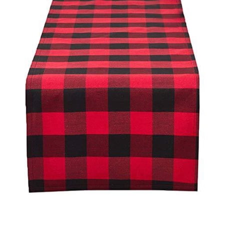 Fennco Styles Buffalo Plaid Collection Classic Checked Cotton Blend Table Linens, Varity Colors Table Linens for Banquets, Christmas, Special Events and Home DÃ©cor